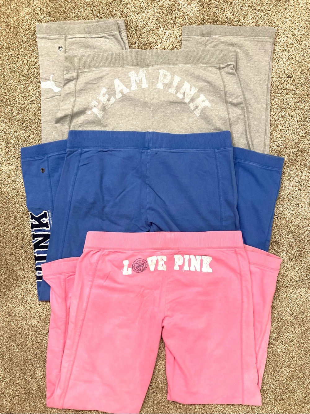 ✨VS PINK Bundle-✨3 Wide-Leg PINK Sweatpants + Bonus Gift - Picture 6 of 15